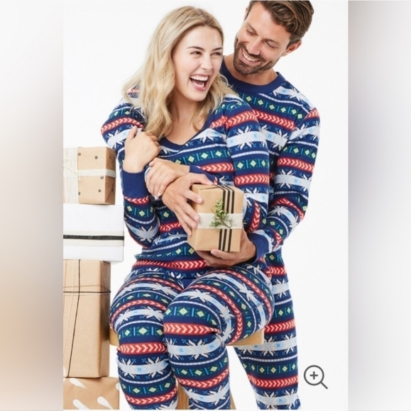 Hanna Andersson Other - Hanna Andersson Scandi Snowflake Fairisle Christmas Pajama Set Women's Large